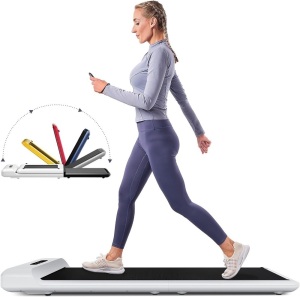 Folding Treadmill Foldable Walking Pad Ultra Slim Smart Fold Free Installation Gym Running Device for Home Office Under Desk