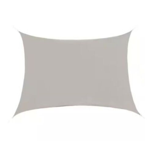 Outsunny&nbsp;16 ft. x 20 ft. Light Brown Rectangle Outdoor Patio Sun Sail Shade Canopy