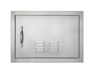 VEVOR 20 in. W x 14 in. H Single Outdoor Kitchen Door BBQ Access Door Stainless Steel Flush Mount 