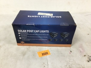 SeiiRuue LED Solar Powered Fence Post Cap Lights. 6-Pack