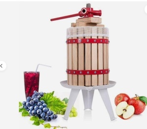 1.6-Gallon Tabletop Wooden Fruit and Wine Press Juicer Basket Apple Cider$81.99