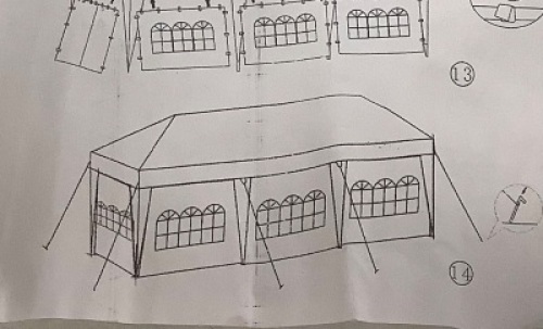 Large Canopy Event Tent, Appears new, Sold as is