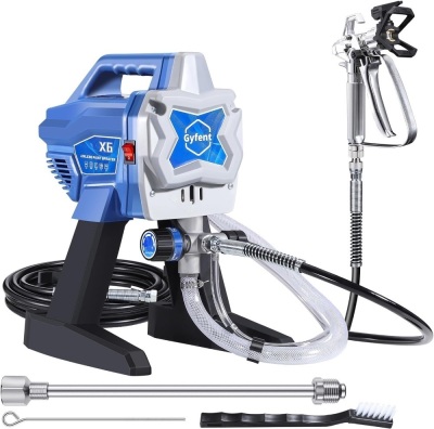 X6 Airless Paint Sprayer, 0.31GPM Paint Sprayer for Home Interior 3000psi High Efficiency Airless Sprayer with Low Overspray 650W Electric Paint Sprayer for House Painting DIY Furniture