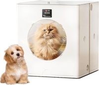 Foldable Automatic Pet Dryer Box for Cats and Small Dogs,Cat Hair Dryer with Adjustable Temperature Control and Timer, 3-Speed Settings Smart Pet Drying Box, 84L Large Capacity