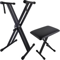 Piano Keyboard Stand and Bench Set