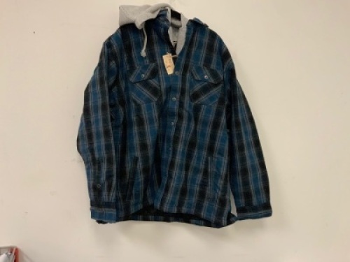 RedHead Mens Plaid Insulated Jacket, 2XL, Appears New, Sold as is