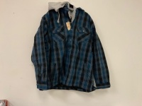 RedHead Mens Plaid Insulated Jacket, 2XL, Appears New, Sold as is