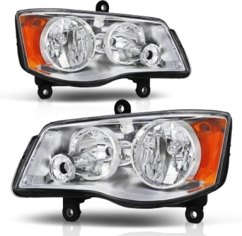 Anti-Fogging Headlights Fit For 2011 2012 2013 2014 2015 2016 2017 2018 2019 2020 Dodge Grand Caravan 11-20 Grand Caravan/08-16 Chrysler Town & Country Headlight Assembly