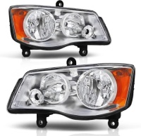 Anti-Fogging Headlights Fit For 2011 2012 2013 2014 2015 2016 2017 2018 2019 2020 Dodge Grand Caravan 11-20 Grand Caravan/08-16 Chrysler Town & Country Headlight Assembly