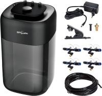 EPTI ZOO 10L Reptile Mister Fogger Terrariums Humidifier Extremly High Pressure Silent Pump Fog Machine Misting Rainforest Sprayer System Tank with 4PCS Nozzles for a Variety of Reptiles/Amphibians