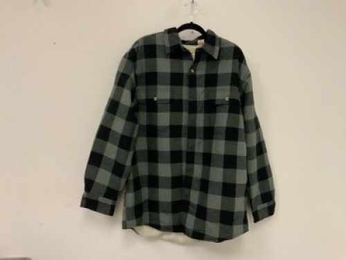RedHead Mens Flannel Sherpa Jacket, L, Appears New, Sold as is