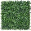 2 Pieces 20"x 20" Artificial Boxwood Panels Topiary Hedge Plant, Privacy Hedge Screen Sun Protected Suitable for Outdoor, Indoor, Garden, Fence, Backyard and Decor (12PCS)