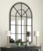 Arched Window Finished Metal Mirror