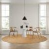 Hausattire Hand Woven Jute Braided Area Rug