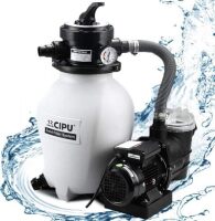 12-Inch Sand Filter Pump System Handy 4-Way Value for Above Ground Swimming Pools