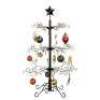 Wrought Iron Christmas Tree Ornament Display w/ Easy Assembly, Stand - 3ft