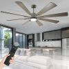Depuley 72" Ceiling Fan with LED Light 