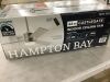 Hampton Bay Castlegate 44 in. Integrated LED Indoor Silver Ceiling Fan with 3 Reversible Blades, Light Kit and Remote Control - 3