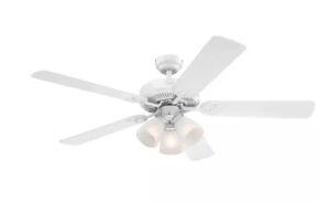 Westinghouse Vintage 52 in. LED White Ceiling Fan with Light Kit