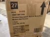 Lot of (3) Hampton Bay Kempster 14 in. Modern 1-Light Matte Black Modern Outdoor Wall Cylinder Light with Clear Glass - 3