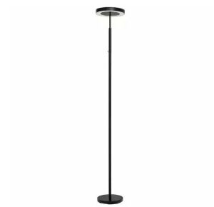 Hampton Bay 71.65 in. Black LED Floor Lamp