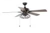 Home Decorators Collection Ellard 52 in. LED Indoor Matte Black Ceiling Fan with Light