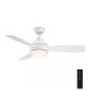 Home Decorators Collection Alisio 44 in. LED White Ceiling Fan with Light and Remote Control