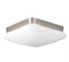 Progress Lighting Appeal Collection 11 in. 2-Light Brushed Nickel Flush Mount with Opal Etched Glass