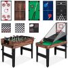 13-in-1 Combo Game Table Set w/ Ping Pong, Foosball, Basketball, Air Hockey 