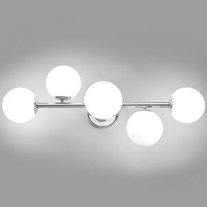 Mid Century Modern 5-Light Chrome Vanity Light 