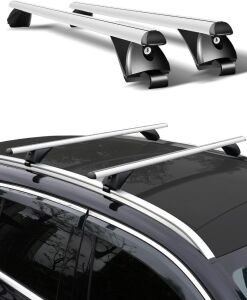  Aluminum Roof Rack Cross Bars 49”, 200 lbs Load Capacity, Fits Most Vehicles with Flush Side Rails 