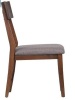 Set of 2 Mid Century Dining Chairs with Fabric Seat in Danish Walnut DLU-MC-C45-DW-RTA $589.99 - 3