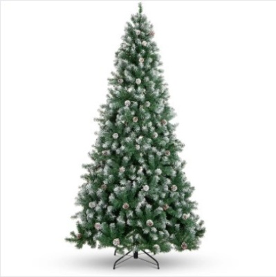 7 1/2' Pre-Decorated Christmas Tree w/ Pine Cones, Flocked Branch Tips $245.99