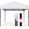 One-Person Setup Instant Pop Up Canopy w/ Case, 4 Weight Bags - 10x10ft