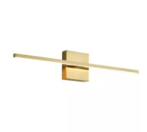 KAISITE 24 in. 1-Light Brushed Gold LED Vanity Light Bar 18-Watt Linear Bathroom Light Fixture Dimmable Sconces Wall Lighting