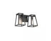 Home Decorators Collection Hazel Heights 14.75 in. 2-Light Black Rustic Farmhouse Vanity Light
