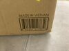Set of 4 Water Hyacinth Pantry Baskets w/ Chalkboard, Marker - 12in - 4