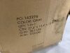 Full Folding Portable Gray Mattress Topper w/ Plush Foam - 4in - 6