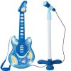 Kids Pretend Play Guitar Musical Instrument Toy w/ Microphone, Stand - 19in