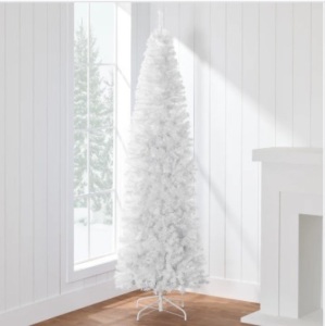 7 1/2" White Artificial Pencil Holiday Christmas Tree $142.99   