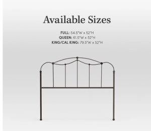 King sized E-luxury affinity headboard $289..99