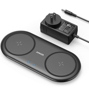 Anker Wireless Charger, PowerWave 10 Dual Pad, Qi Certified,  DC Adapter Included $89.99