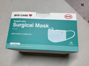 Case of 24 boxes, 50 masks per box