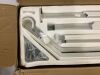  2 Steps Wrought Iron Stair Rail Matte White - 3
