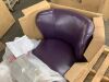 Madison Park Sheldon Purple Modern Armless Accent Chair - 3
