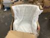 Madison Park Hannah Button Tufted Wing Chair in Ivory  - 2