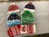 Lot of (4) Winter Beanies & (1) Stocking - 2