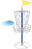 Portable Frisbee Disc Golf Set w/Basket Target and Double Steel Chains