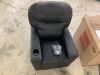 Contemporary Black Leather Kids Recliner Chair with Cup Holder - 3