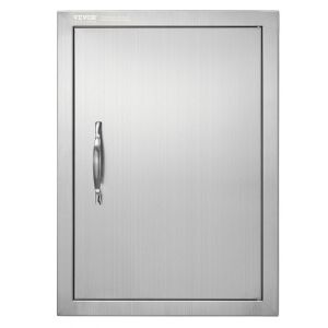 VEVOR 16W x 22H Inch Single Outdoor Kitchen Door, Stainless Steel Flush Mount 